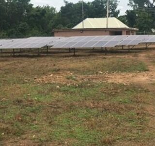 Solar panels at the Yebu community mini-grid in Nigeria