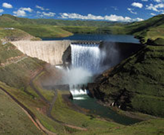 Katse hydropower dam in Lesotho