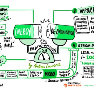 Rich picture captured at the ENR-DEMOS London workshop, showing the connections between energy, decentralisation and participation